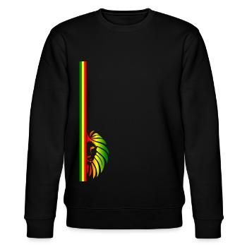 Reggae Lion - Stanley/Stella Unisex Bio-Sweatshirt CHANGER  - Schwarz - Vorne - Nik (191cm) & Marisol (170cm)