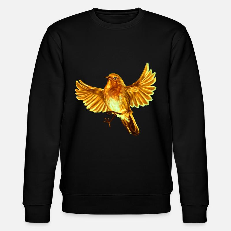 oiseau jaune - Sweat bio CHANGER Stanley/Stella Unisexe - noir