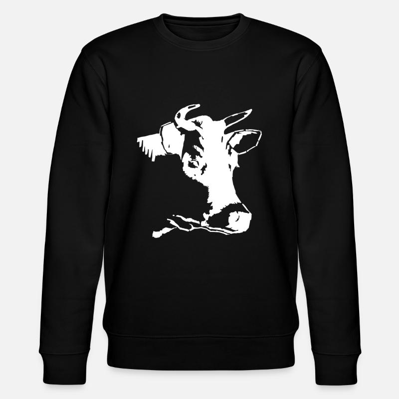 Tête de vache - Sweat bio CHANGER Stanley/Stella Unisexe - noir