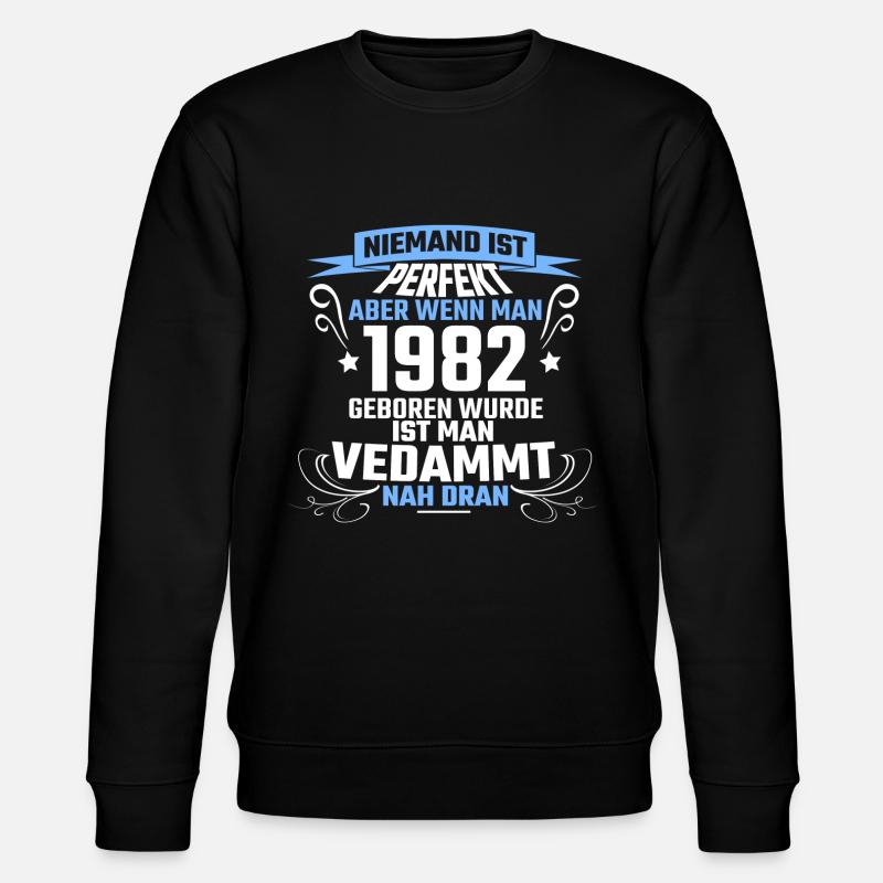 1982 - Stanley/Stella Unisex Bio-Sweatshirt CHANGER  - Schwarz