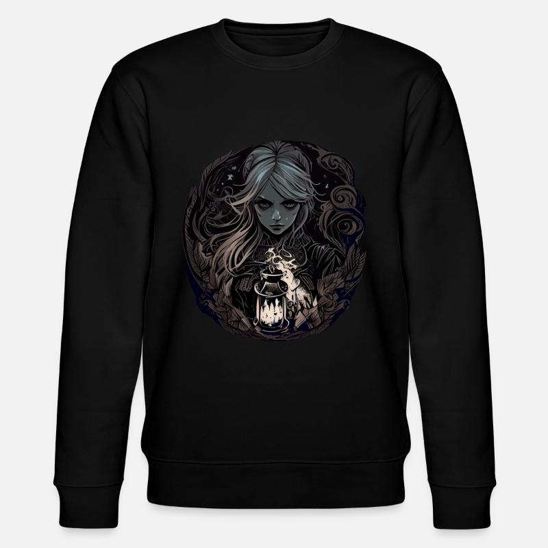 Düstere wunderschöne Hexe / Wicca - Stanley/Stella Unisex Bio-Sweatshirt CHANGER - Schwarz