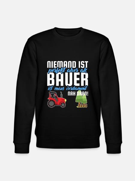 Bauer lustiger Spruch - Stanley/Stella Unisex Bio-Sweatshirt CHANGER  - Schwarz