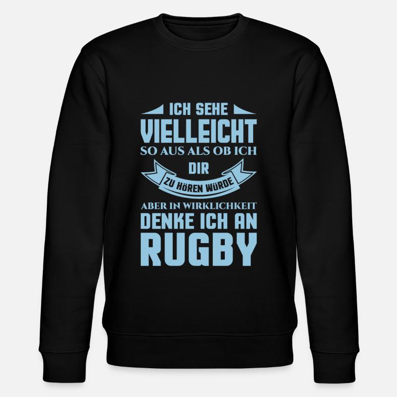 RUGBY - Stanley/Stella Unisex Bio-Sweatshirt CHANGER  - Schwarz