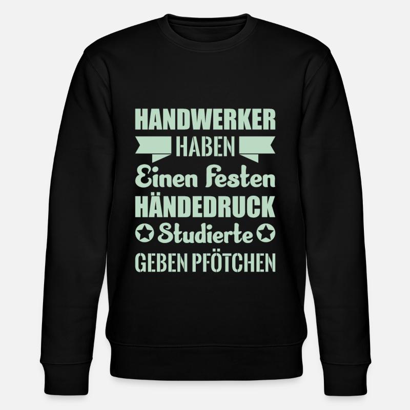 Handwerker - Stanley/Stella Unisex Bio-Sweatshirt CHANGER  - Schwarz