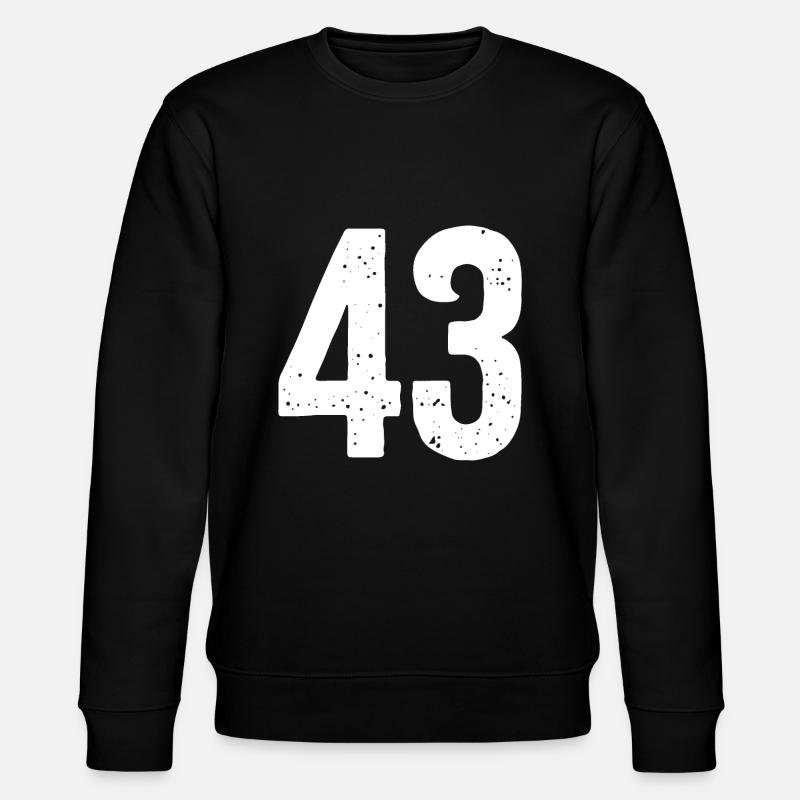43 Numéros Blanc - Sweat bio CHANGER Stanley/Stella Unisexe - noir