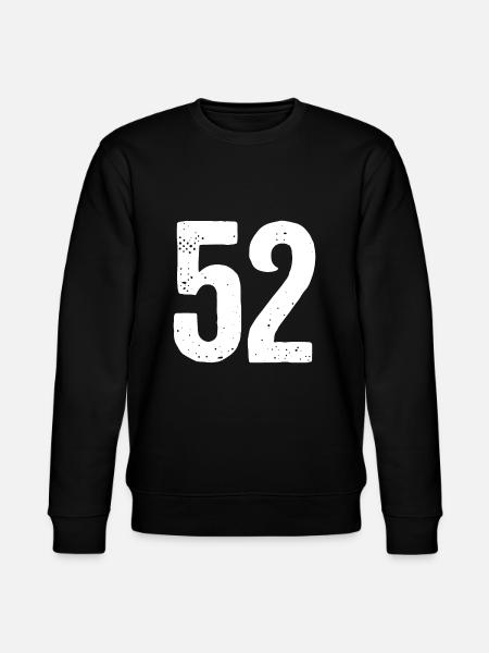 52 Numbers White - Stanley/Stella CHANGER Unisex Organic Sweatshirt - black