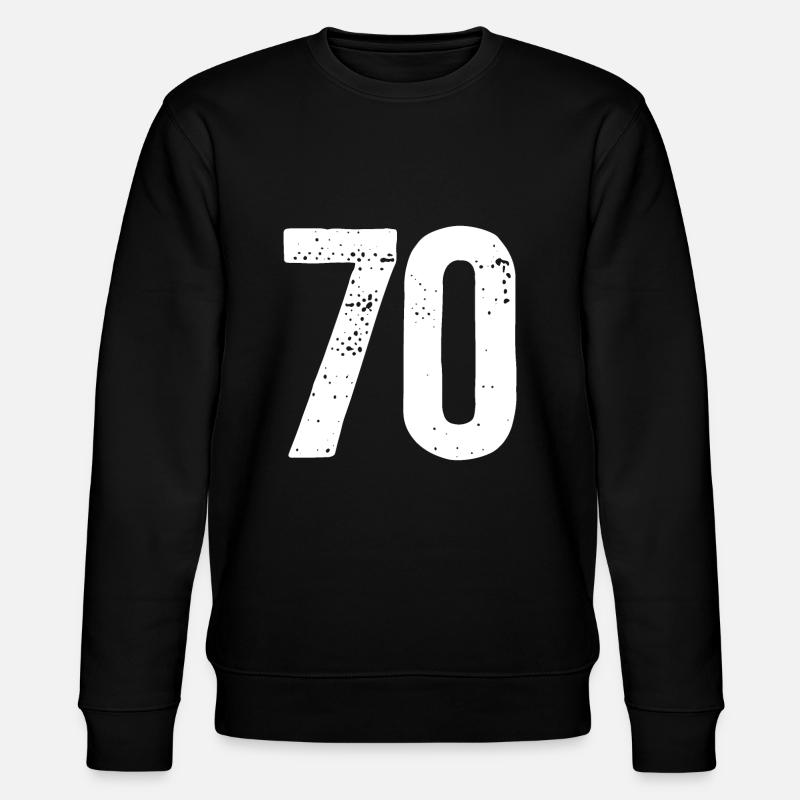 70 numéros blancs - Sweat bio CHANGER Stanley/Stella Unisexe - noir
