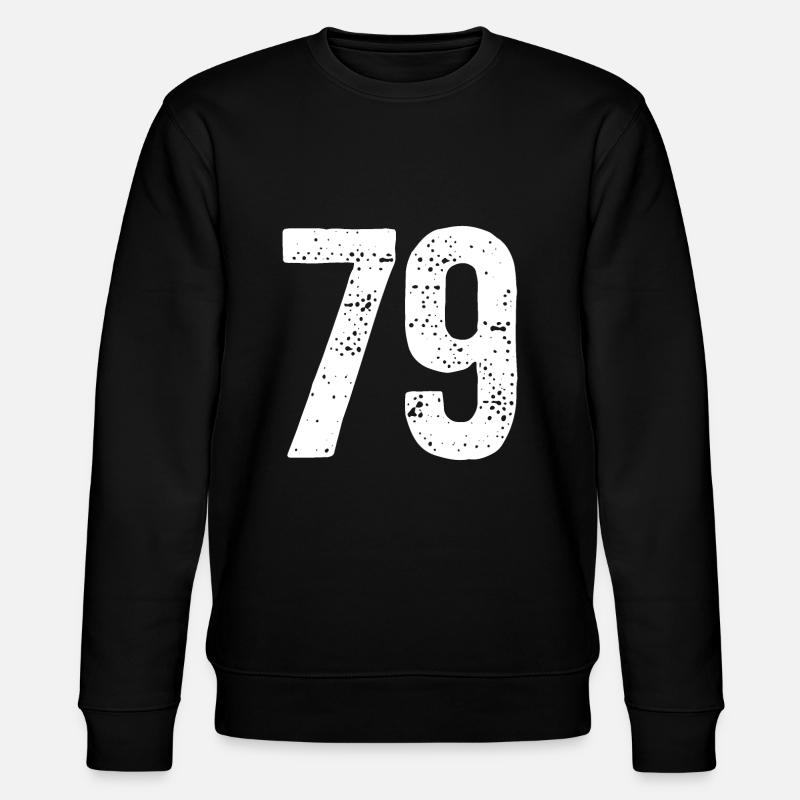 79 Numbers White - Stanley/Stella CHANGER Unisex Organic Sweatshirt - black