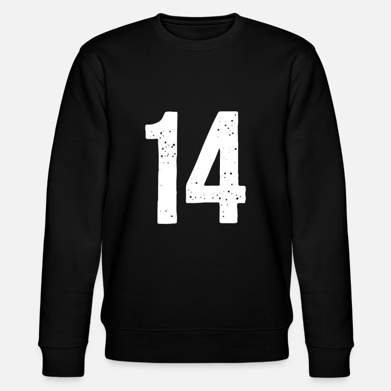 14 Chiffres Blanc - Sweat bio CHANGER Stanley/Stella Unisexe - noir