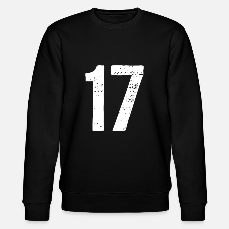 17 Numéros Blanc - Sweat bio CHANGER Stanley/Stella Unisexe - noir