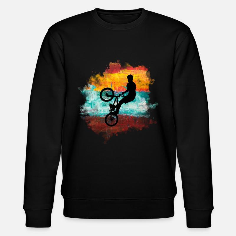 Bmx , Fahrrad - Stanley/Stella Unisex Bio-Sweatshirt CHANGER  - Schwarz