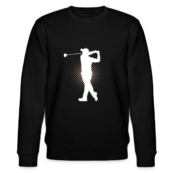 Golf - Sweat bio CHANGER Stanley/Stella Unisexe - noir - Devant - Nik (191cm) & Marisol (170cm)
