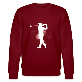Golf - Sweat bio CHANGER Stanley/Stella Unisexe - bordeaux - Devant - Nik (191cm) & Marisol (170cm)