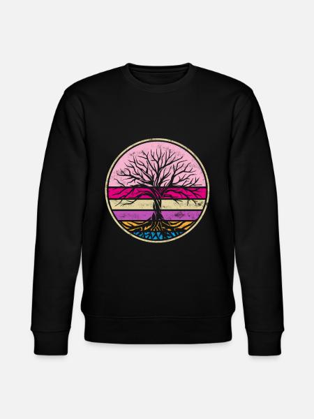 Meditation Yoga Chakra Pilates Tree of Life - Stanley/Stella økologisk unisex-sweatshirt CHANGER  - sort