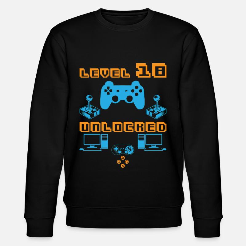 18ème anniversaire - Sweat bio CHANGER Stanley/Stella Unisexe - noir
