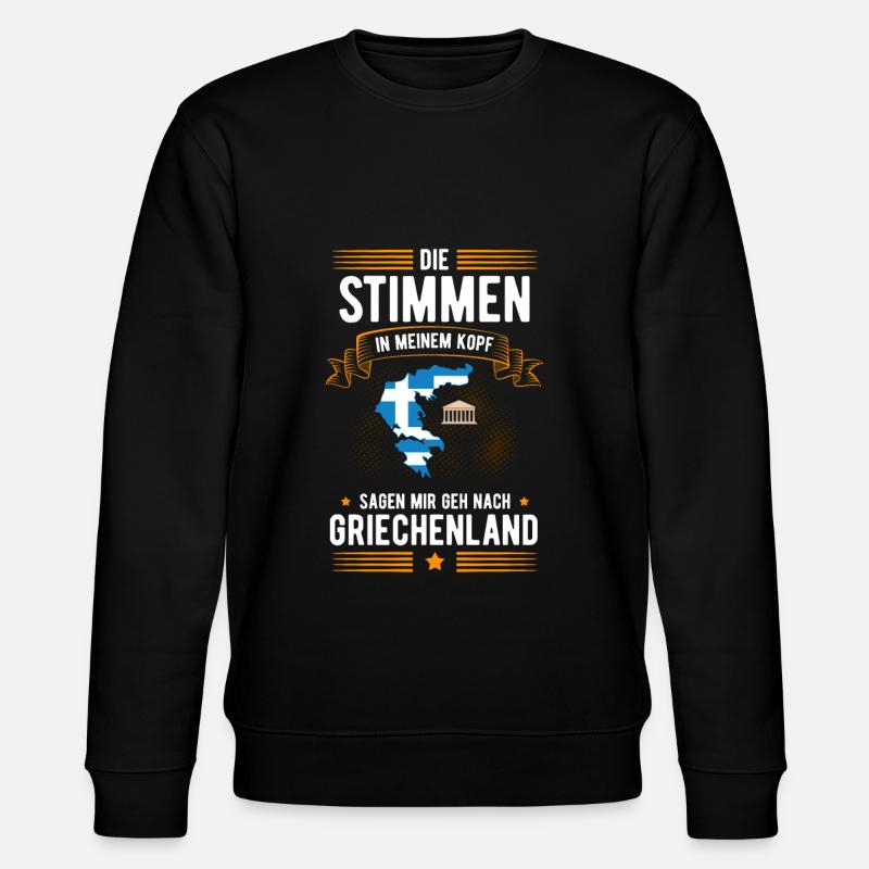 Griechenland - Stanley/Stella Unisex Bio-Sweatshirt CHANGER  - Schwarz