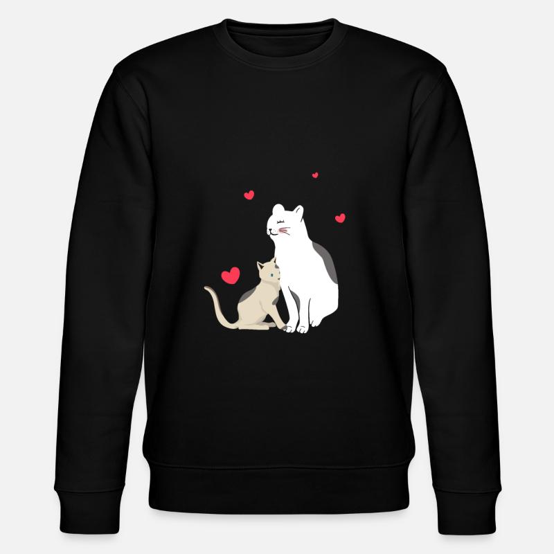 Katze - Stanley/Stella Unisex Bio-Sweatshirt CHANGER  - Schwarz