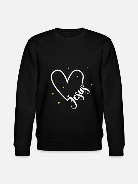 Jesus - Stanley/Stella Unisex Bio-Sweatshirt CHANGER - Schwarz