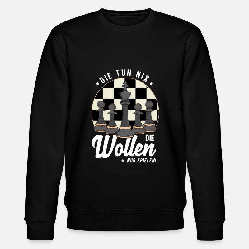 Schach - Stanley/Stella Unisex Bio-Sweatshirt CHANGER  - Schwarz