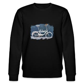 Kalmit Klapprad T-Shirt das Geschenk 20 Zoll Fans - Stanley/Stella Unisex Bio-Sweatshirt CHANGER  - Schwarz - Vorne - Nik (191cm) & Marisol (170cm)