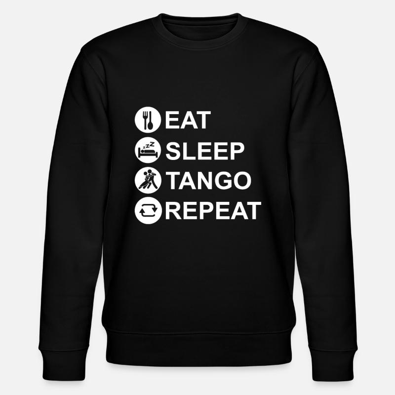 Tango Tanzen - Stanley/Stella Unisex Bio-Sweatshirt CHANGER  - Schwarz