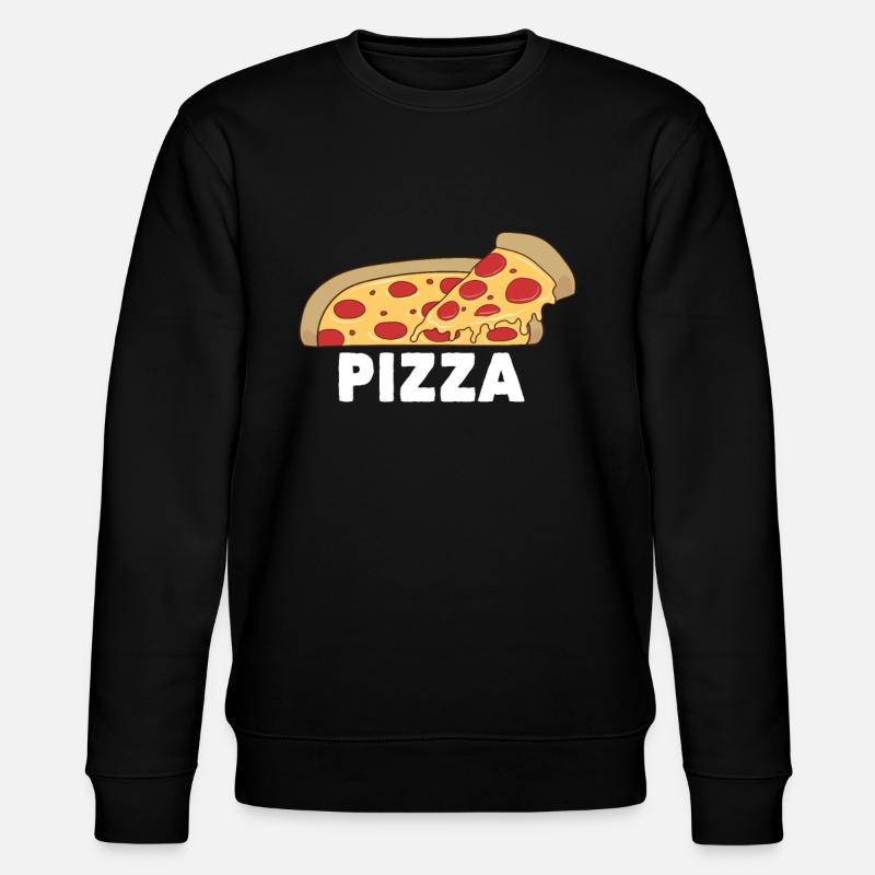 Pizza - Stanley/Stella Unisex Bio-Sweatshirt CHANGER  - Schwarz