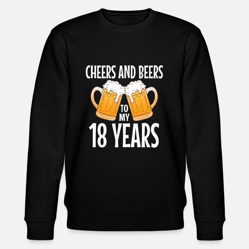 18th birthday gift idea - Stanley/Stella CHANGER Unisex Organic Sweatshirt - black