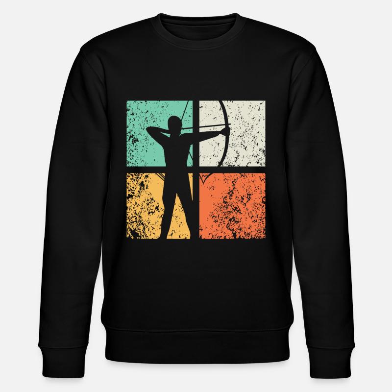 Bogenschütze - Stanley/Stella Unisex Bio-Sweatshirt CHANGER  - Schwarz