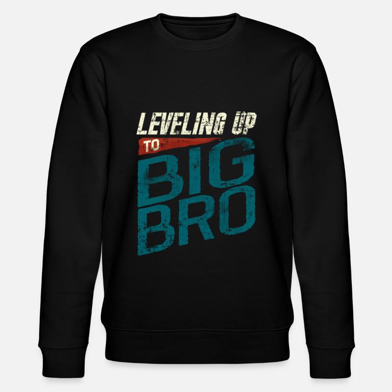 Großer Bruder - Stanley/Stella Unisex Bio-Sweatshirt CHANGER  - Schwarz