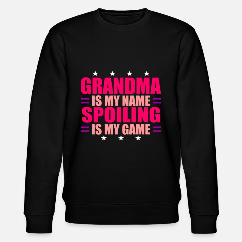 Oma Omi Geschenk Großmutter Geschenkidee - Stanley/Stella Unisex Bio-Sweatshirt CHANGER  - Schwarz