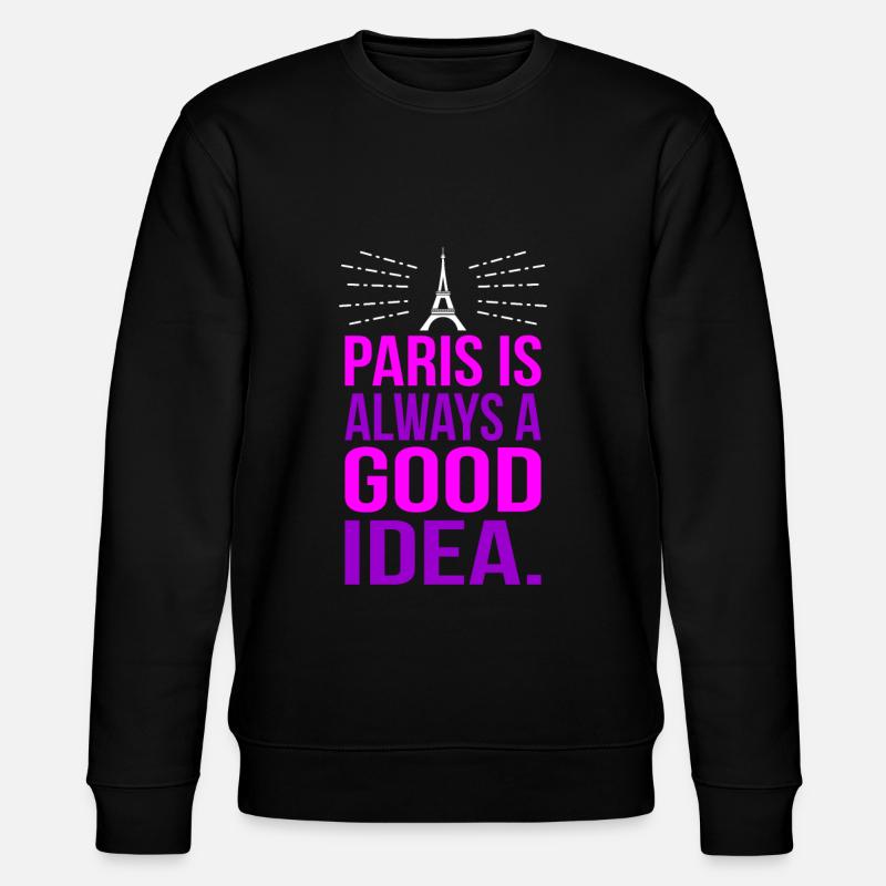 Paris - Stanley/Stella Unisex Bio-Sweatshirt CHANGER  - Schwarz