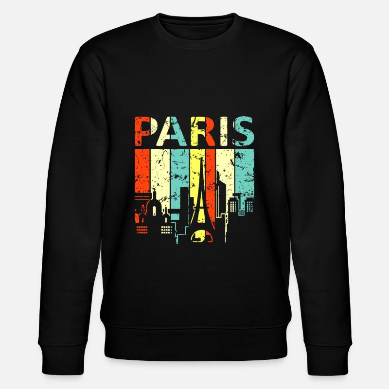 Paris - Stanley/Stella CHANGER Unisex Organic Sweatshirt - black