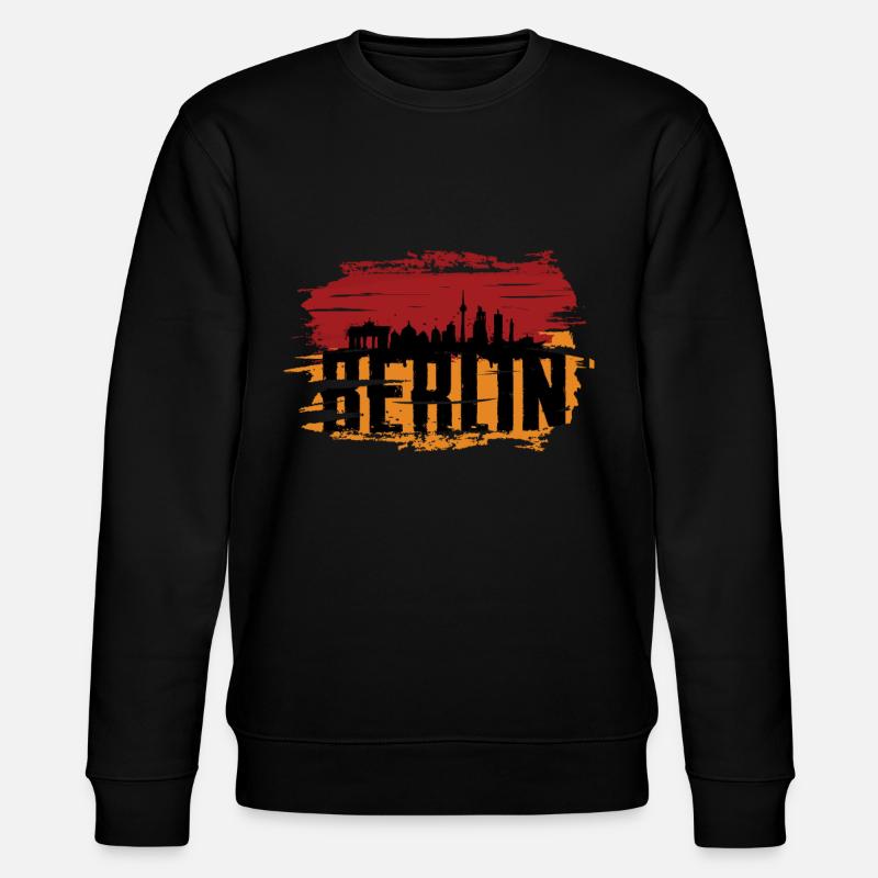 Berlin - Stanley/Stella Unisex Bio-Sweatshirt CHANGER  - Schwarz