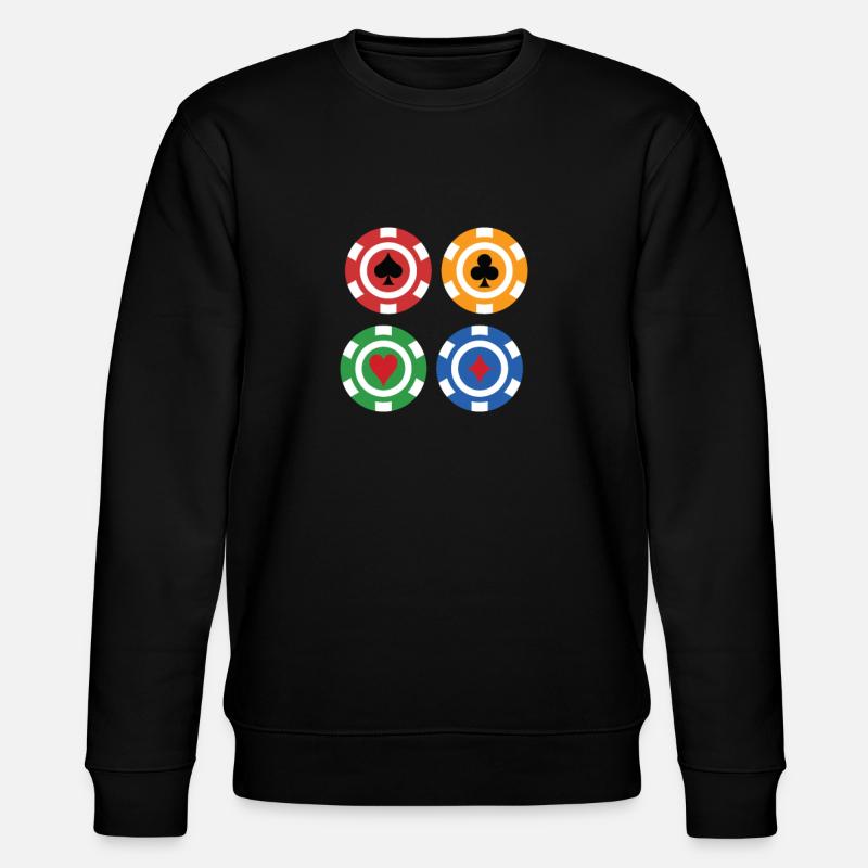 Poker - Stanley/Stella Unisex Bio-Sweatshirt CHANGER  - Schwarz