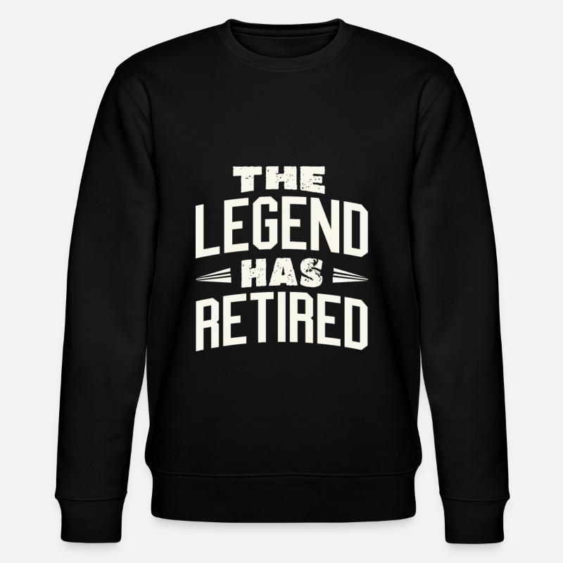 The legend is retired - Stanley/Stella CHANGER Unisex Organic Sweatshirt - black