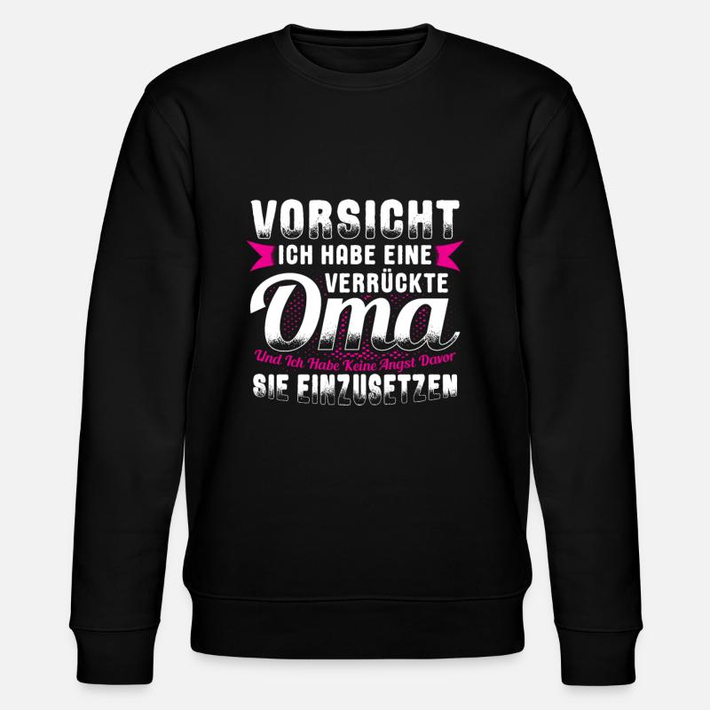 Oma - Stanley/Stella Unisex Bio-Sweatshirt CHANGER  - Schwarz