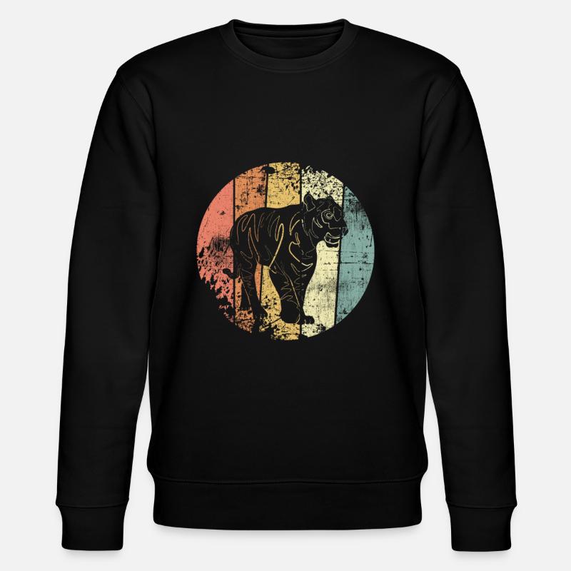 Tiger - Stanley/Stella Unisex Bio-Sweatshirt CHANGER  - Schwarz