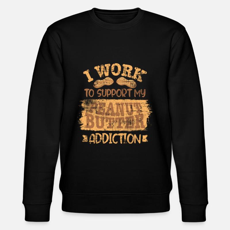 Peanut Butter - Stanley/Stella Unisex Bio-Sweatshirt CHANGER  - Schwarz