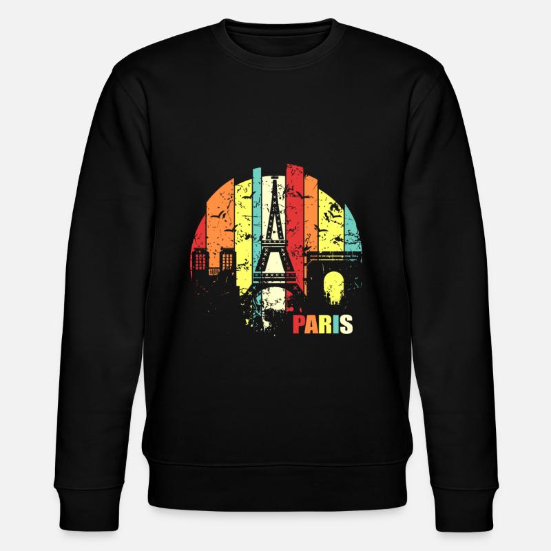 Paris - Stanley/Stella Unisex Bio-Sweatshirt CHANGER  - Schwarz