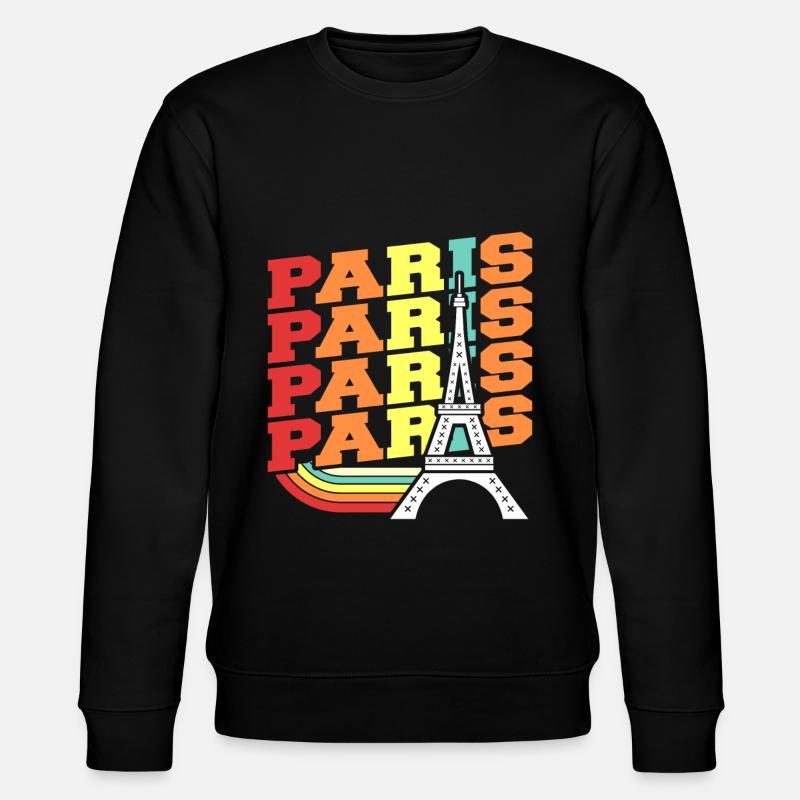 Paris - Stanley/Stella CHANGER Unisex Organic Sweatshirt - black