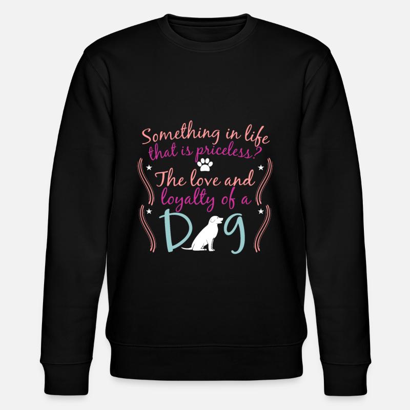 Hund Hündchen Hunde Geschenk Geschenkidee - Stanley/Stella Unisex Bio-Sweatshirt CHANGER  - Schwarz