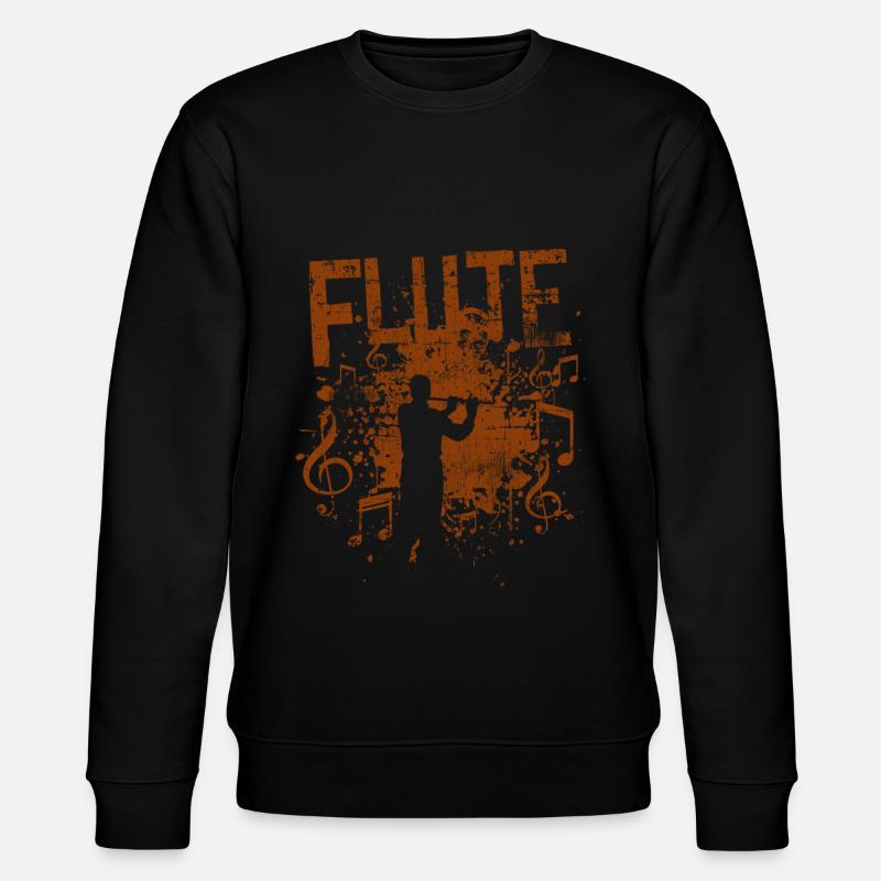 transverse flute - Stanley/Stella CHANGER Unisex Organic Sweatshirt - black
