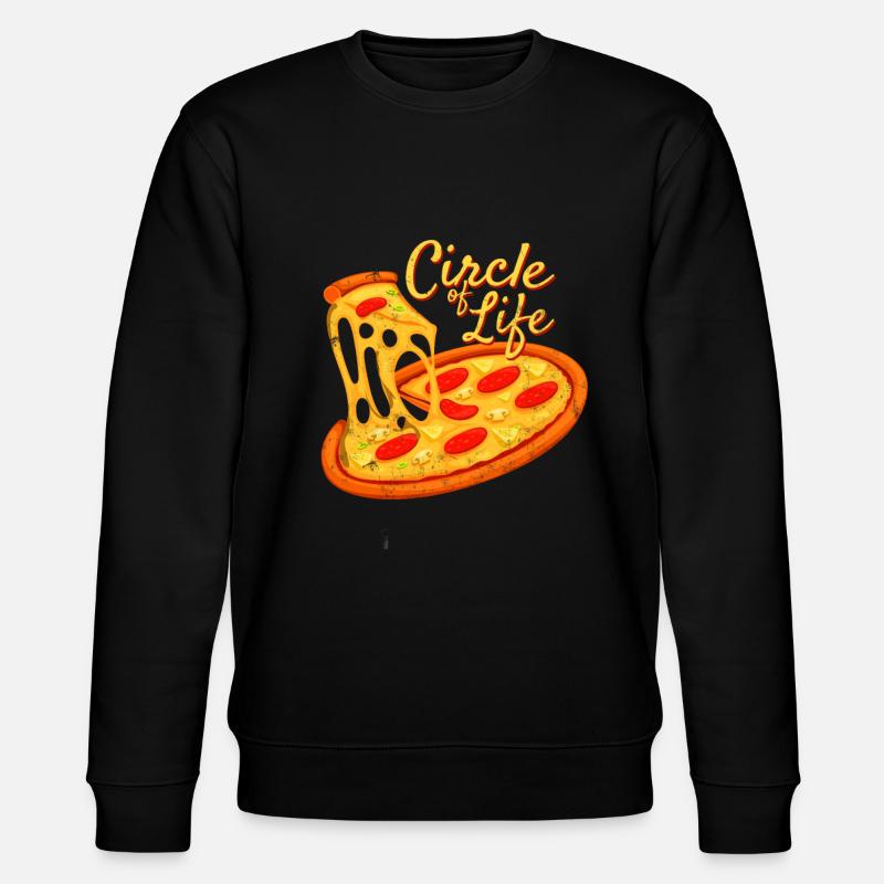 Pizza - Stanley/Stella Unisex Bio-Sweatshirt CHANGER  - Schwarz