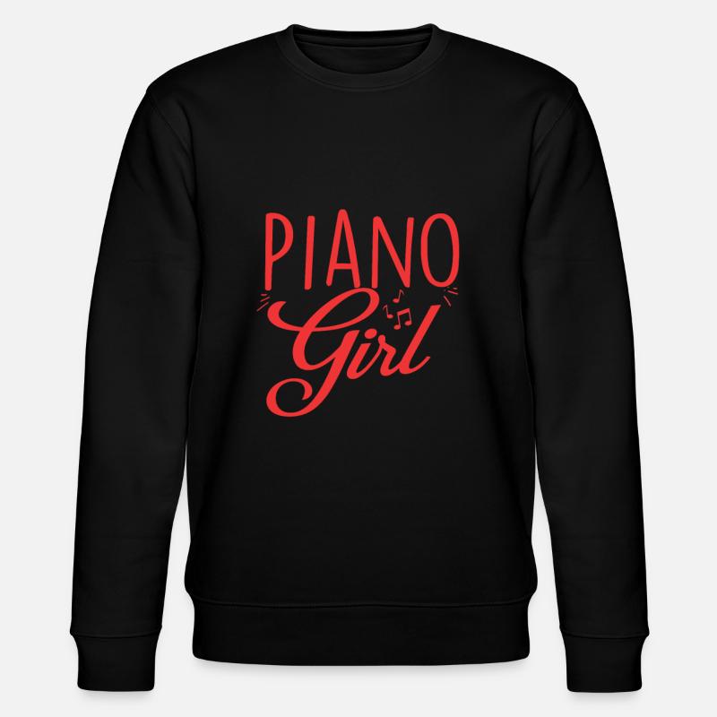 Klavier Mädchen - Stanley/Stella Unisex Bio-Sweatshirt CHANGER  - Schwarz