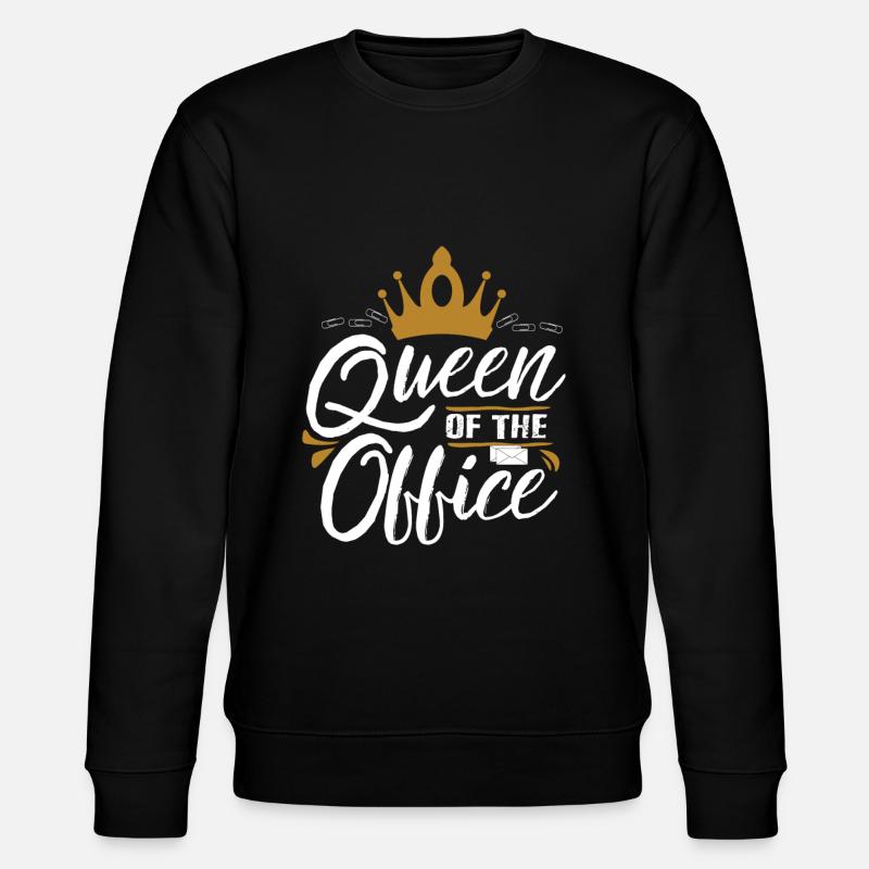 Queen from the office - Stanley/Stella CHANGER Unisex Organic Sweatshirt - black