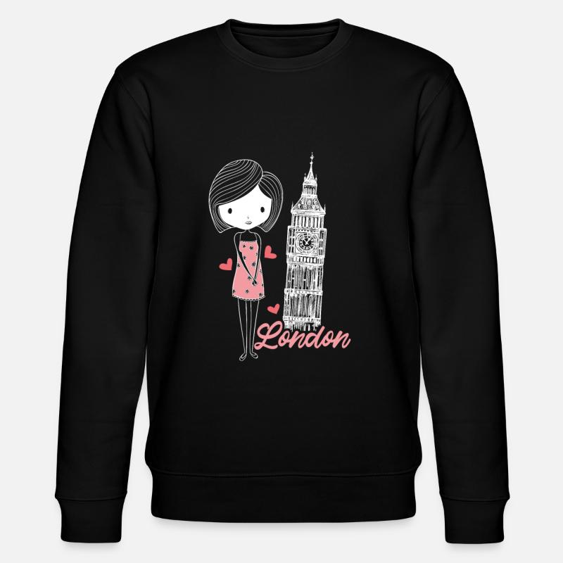 London - Stanley/Stella CHANGER Unisex Organic Sweatshirt - black