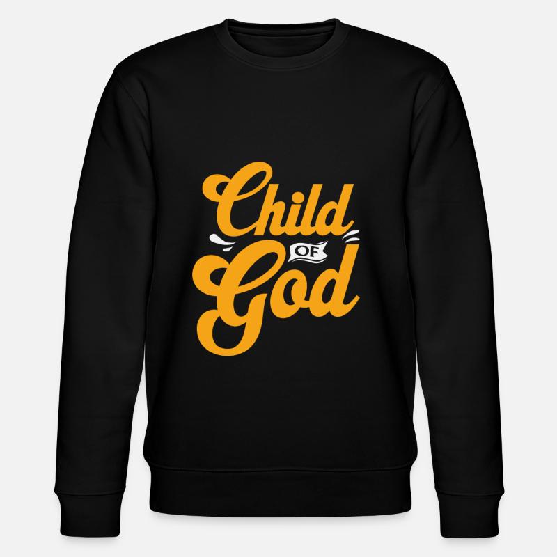 Kind Gottes - Stanley/Stella Unisex Bio-Sweatshirt CHANGER  - Schwarz