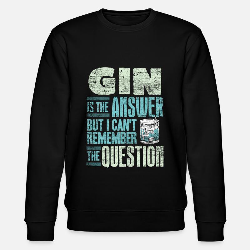 Gin - Stanley/Stella Unisex Bio-Sweatshirt CHANGER  - Schwarz