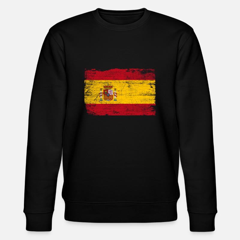 Spanien Flagge - Stanley/Stella Unisex Bio-Sweatshirt CHANGER  - Schwarz