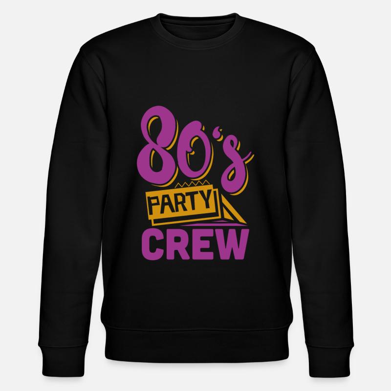 80er Jahre Party - Stanley/Stella Unisex Bio-Sweatshirt CHANGER  - Schwarz